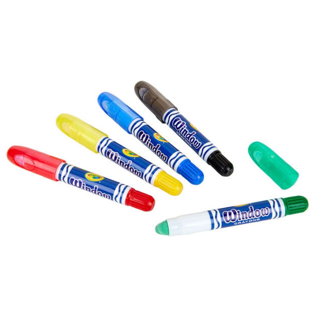 Crayola Washable Window Crayons 5pk - Funky Gifts NZ