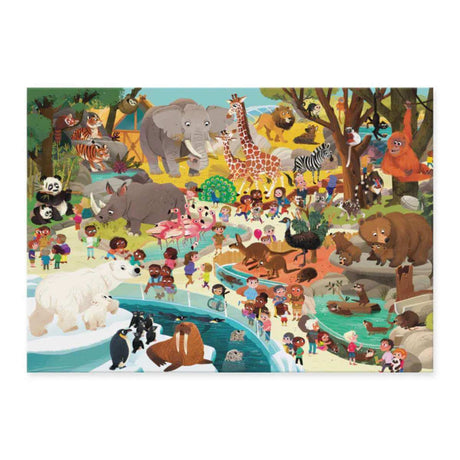Crocodile Creek 60pc Day at the Zoo - Funky Gifts NZ