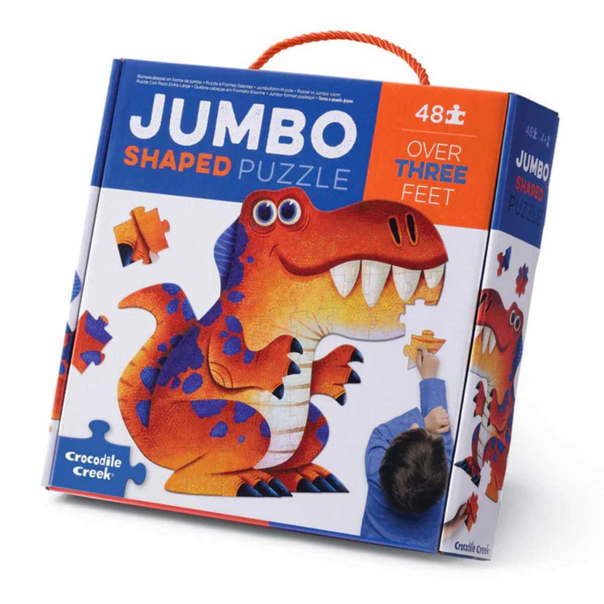 Crocodile Creek Jumbo Puzzle 48 pc - Dino - Funky Gifts NZ