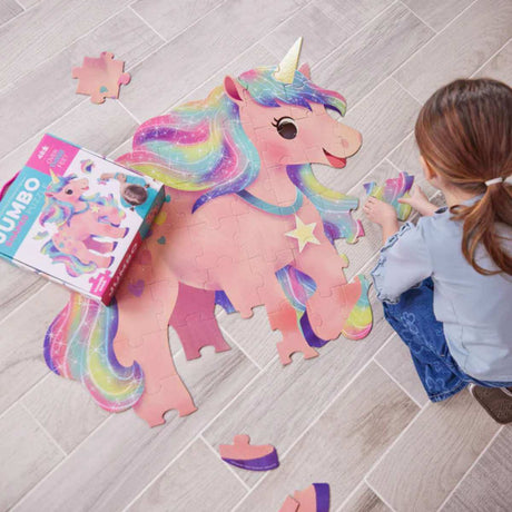 Crocodile Creek Jumbo Puzzle 48 pc - Unicorn - Funky Gifts NZ