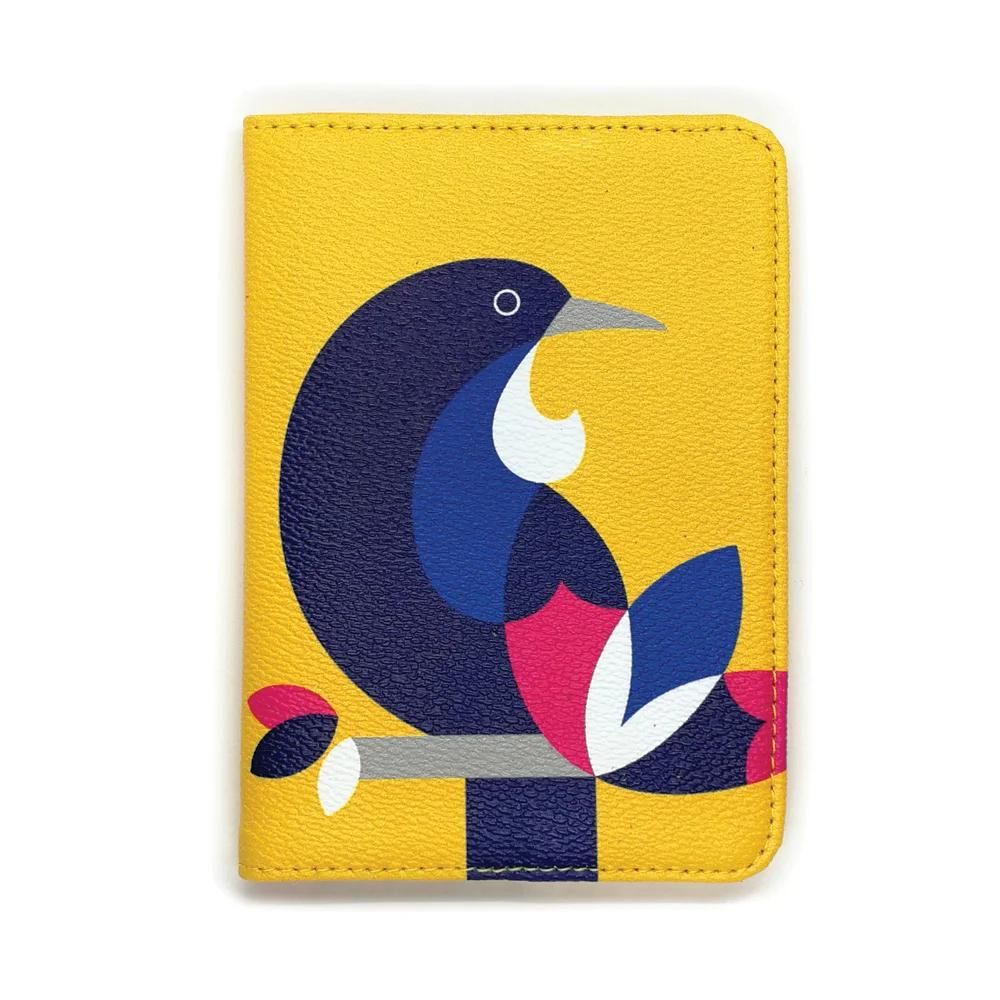 DBL Kiwiana Passport Holder - Iconic Tui - Funky Gifts NZ