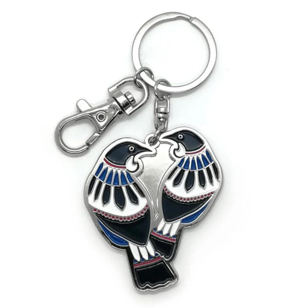 DBL Kiwiana Key Ring - Scandi Tui – Funky Gifts NZ