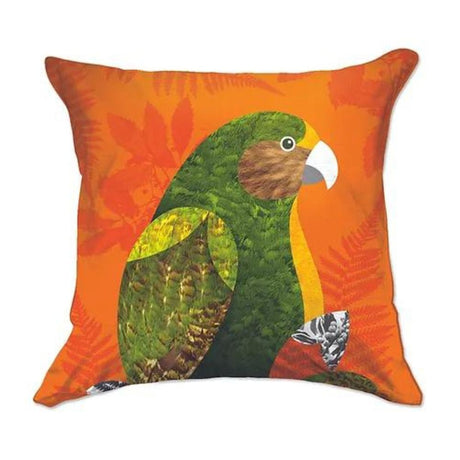 DBL Kiwiana Cushion Cover - Native Kakapo - Funky Gifts NZ