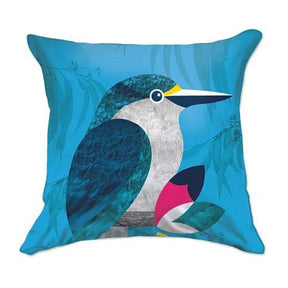 DBL Kiwiana Cushion Cover - Native Kotare - Funky Gifts NZ