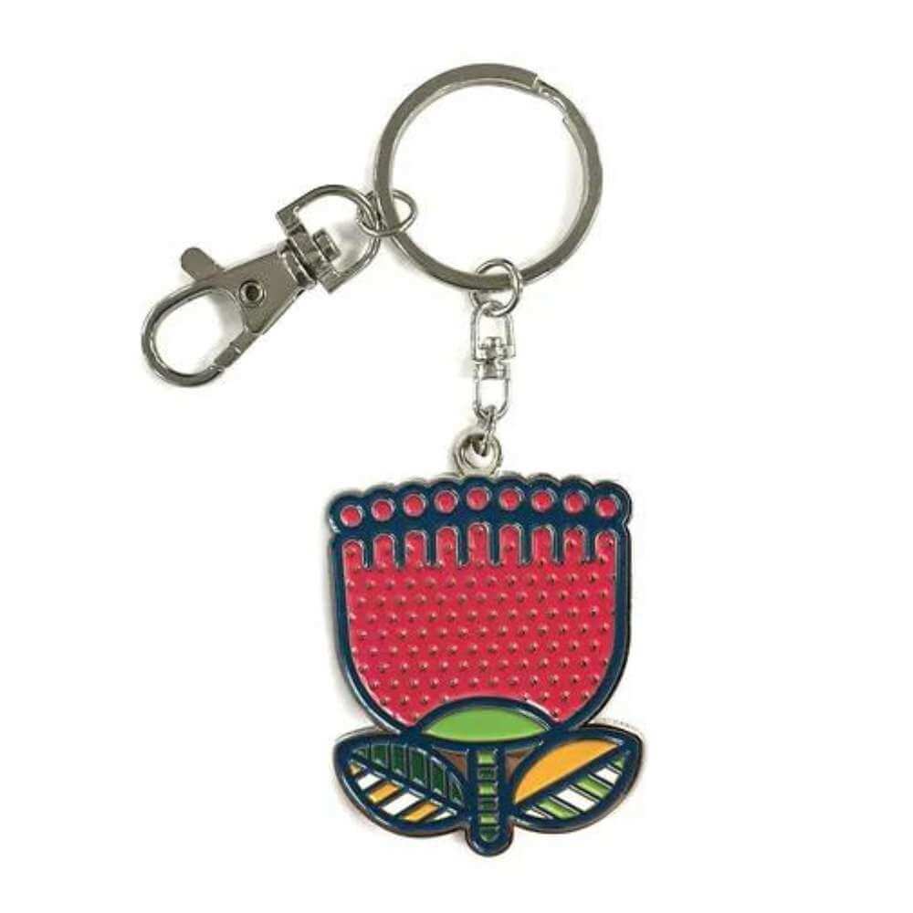 DBL Kiwiana Key Ring - Pop Pohutukawa - Funky Gifts NZ