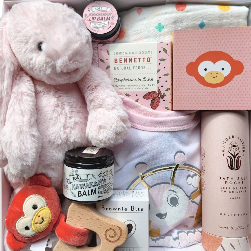 Deluxe Baby Girl Gift Box - Funky Gifts NZ