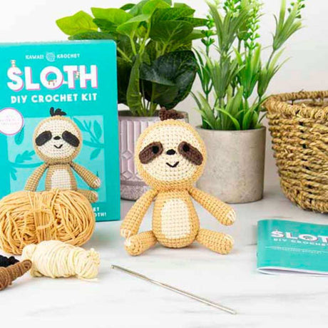 Sloth DIY Crochet Kit - Funky Gifts NZ