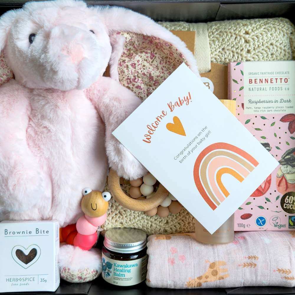 Deluxe Baby Girl On The Way Gift Box - Funky Gifts NZ