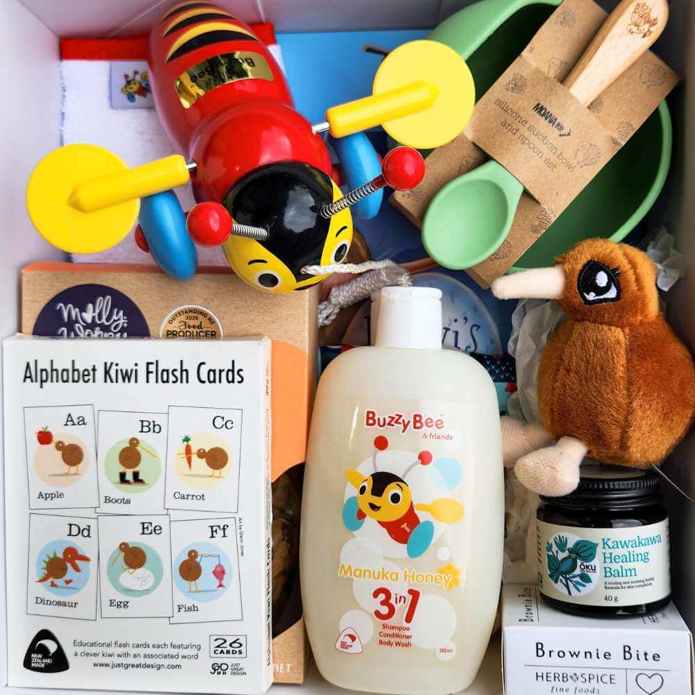 Deluxe Kiwiana Baby Gift Box - Funky Gifts NZ