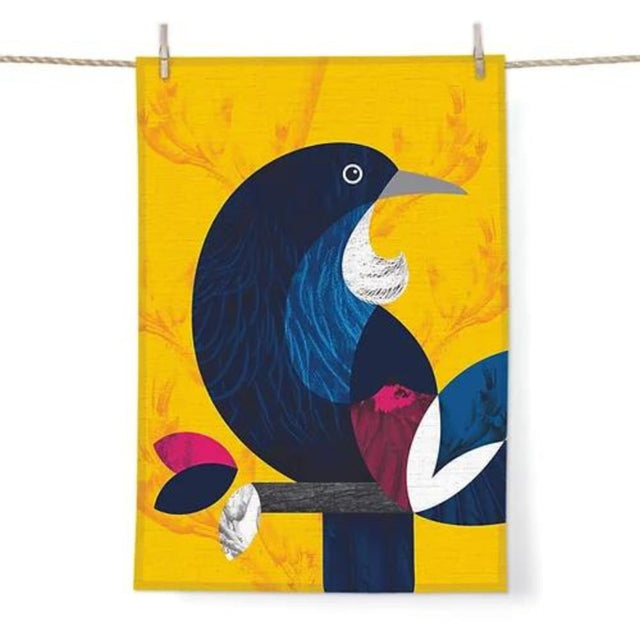 DBL Tea Towel - Tui - Funky Gifts NZ