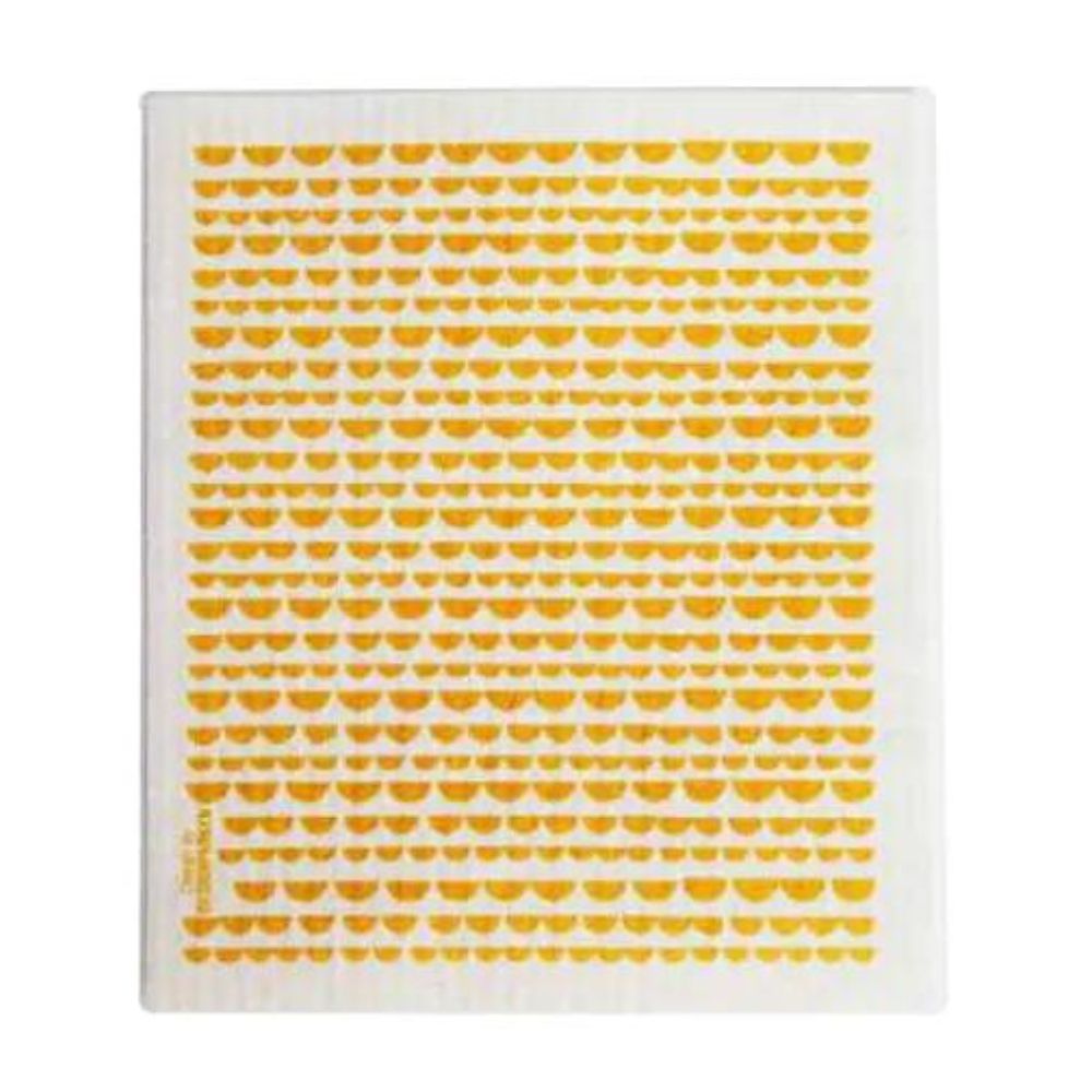 Dish Cloth Yellow Moon - Funky Gifts NZ