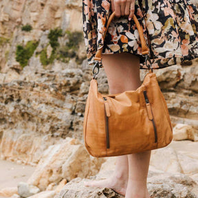 Dusky Robin Poppy Bag Tan - Funky Gifts NZ