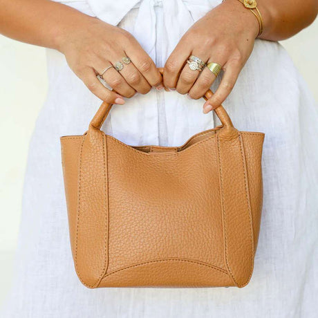 Elegant Bag - Camel - Funky Gifts NZ