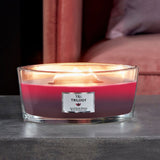 Ellipse WoodWick Scented Soy Candle - Sun Ripened Berries - Funky Gifts NZ