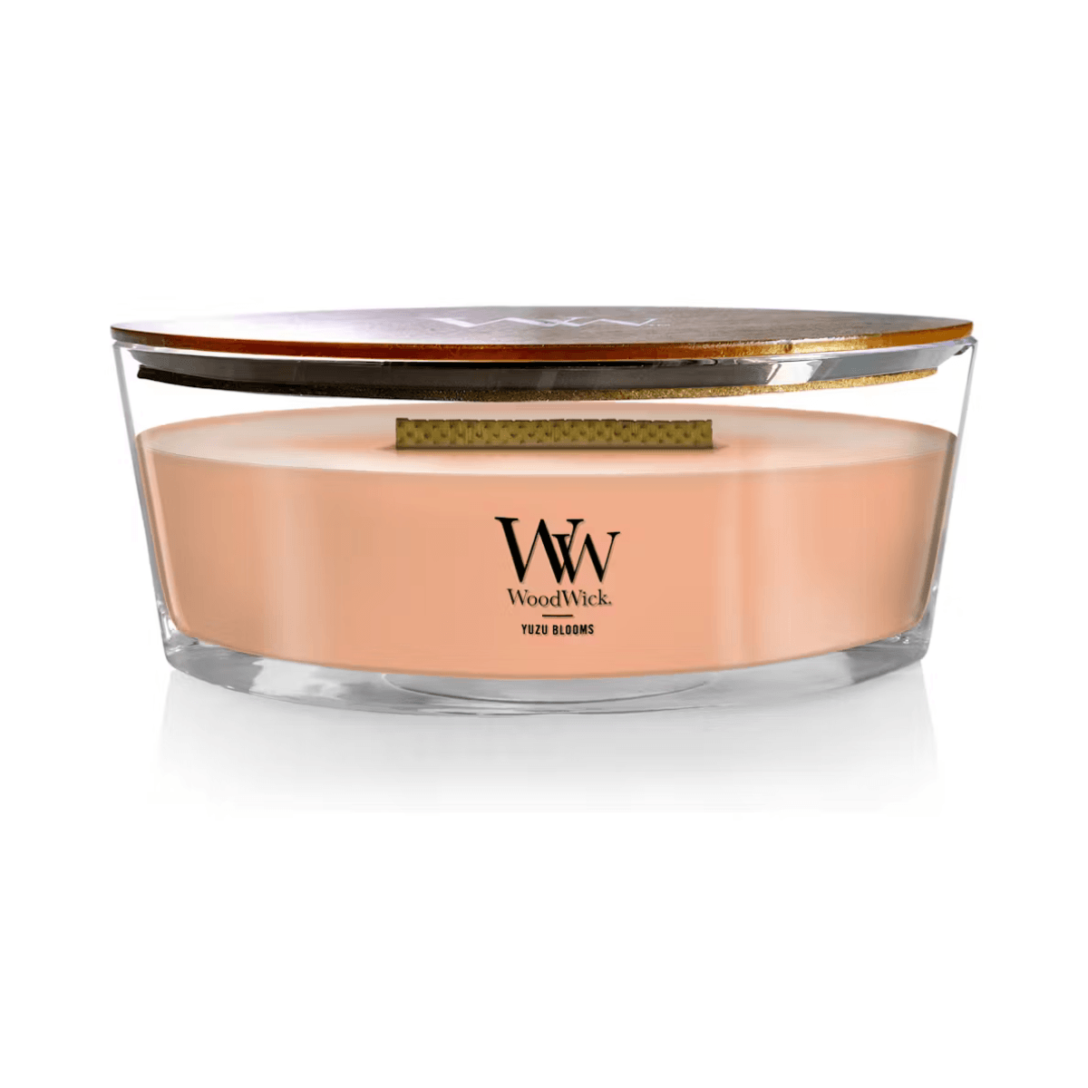 Ellipse WoodWick Scented Soy Candle - Yuzu Blooms - Funky Gifts NZ