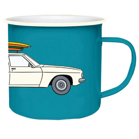 Moana Road Small Enamel Mug - Kingswood - Funky Gifts NZ