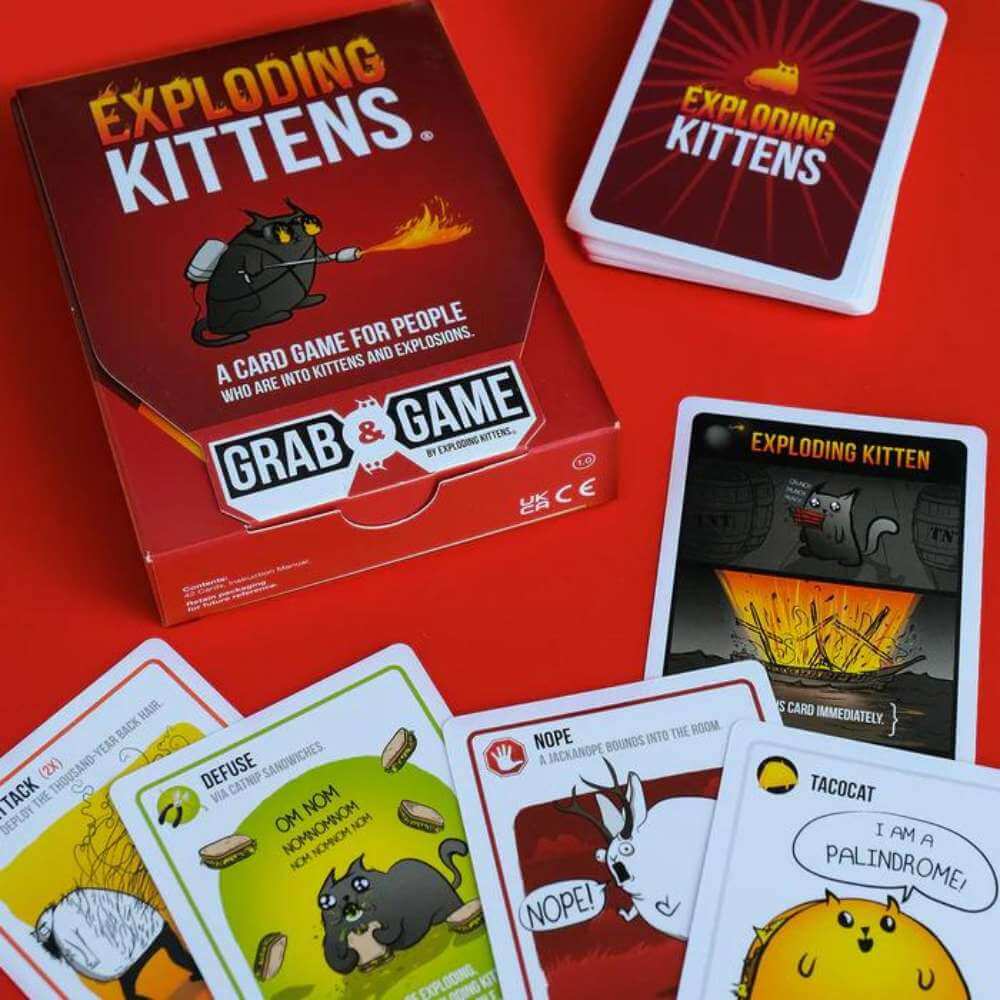 Exploding Kittens Merchandise Exploding Kittens - Grab & Go Edition – Funky Gifts NZ