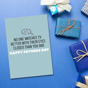 Greeting Card - Eyes Closed - Funky Gifts NZ