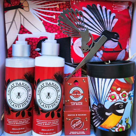 Flirty Fantail & Pohutukawa Gift Box - Funky Gifts NZ