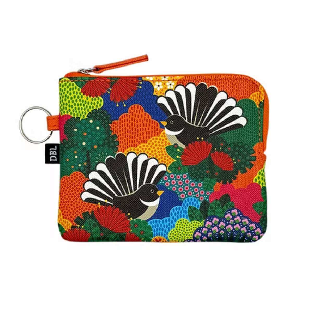 DBL Coin Purse - Fantail Paradise - Funky Gifts NZ