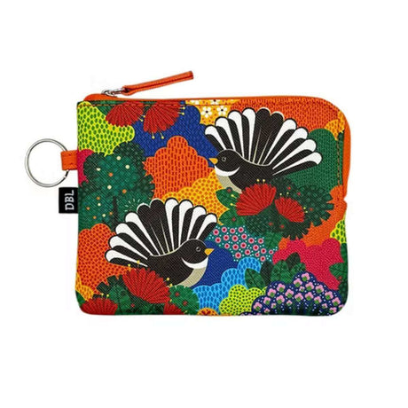 DBL Coin Purse - Fantail Paradise - Funky Gifts NZ
