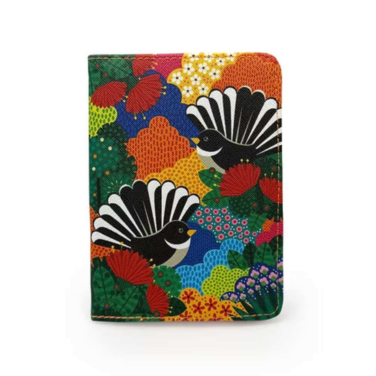 DBL Passport Holder - Fantail Paradise - Funky Gifts NZ