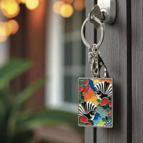 DBL Key Ring - Fantail Paradise - Funky Gifts NZ
