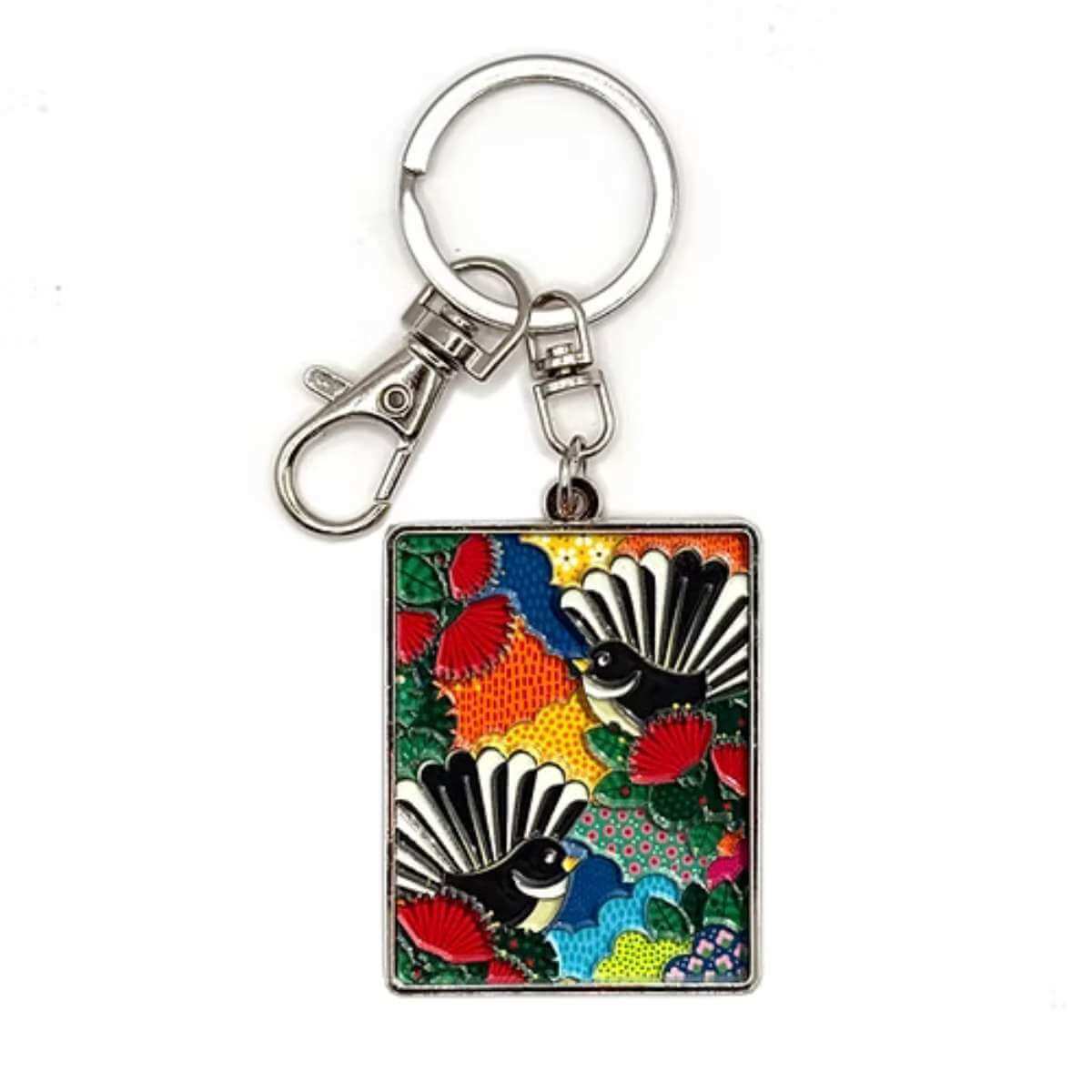 Key Rings Funky DBL Key Ring - Fantail Paradise – Funky Gifts NZ