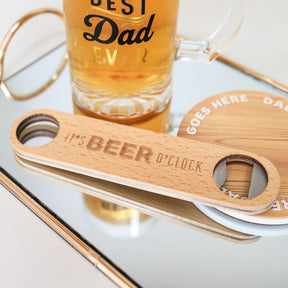 Splosh Wooden Bottle Opener - Beer O'Clock - Funky Gifts NZ