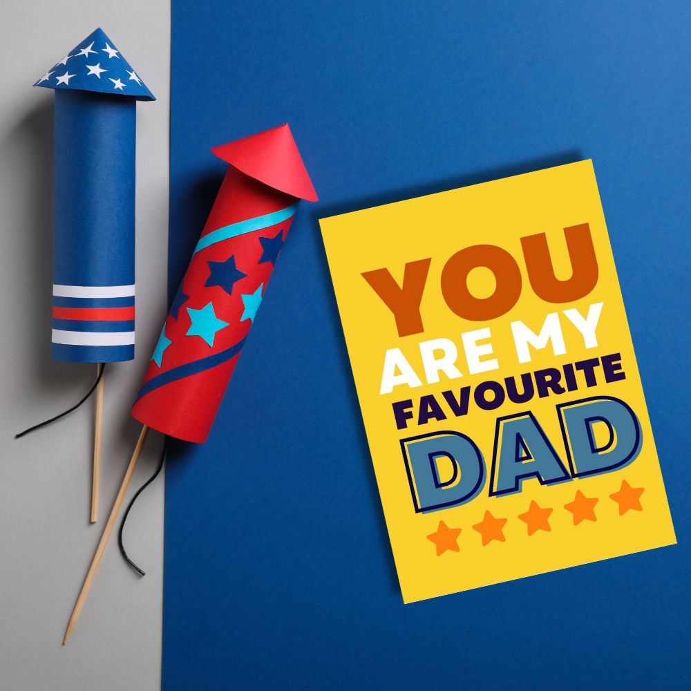 Greeting Card - My Favourite Dad - Funky Gifts NZ