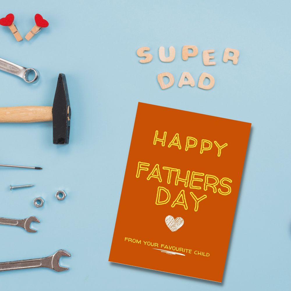 Father's Day - Greeting Card - Your Favourite Child - Funky Gifts NZ