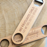 Splosh Wooden Bottle Opener - Favourite Child - Funky Gifts NZ