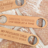 Splosh Wooden Bottle Opener - Fatherhood - Funky Gifts NZ