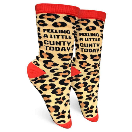 Feeling A Little Cunty Today Women's Socks - Funky Gifts NZ