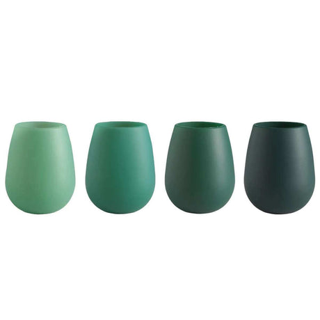 Fegg Silicone Unbreakable Glasses - Mistletoe 4 pack - Funky Gifts NZ