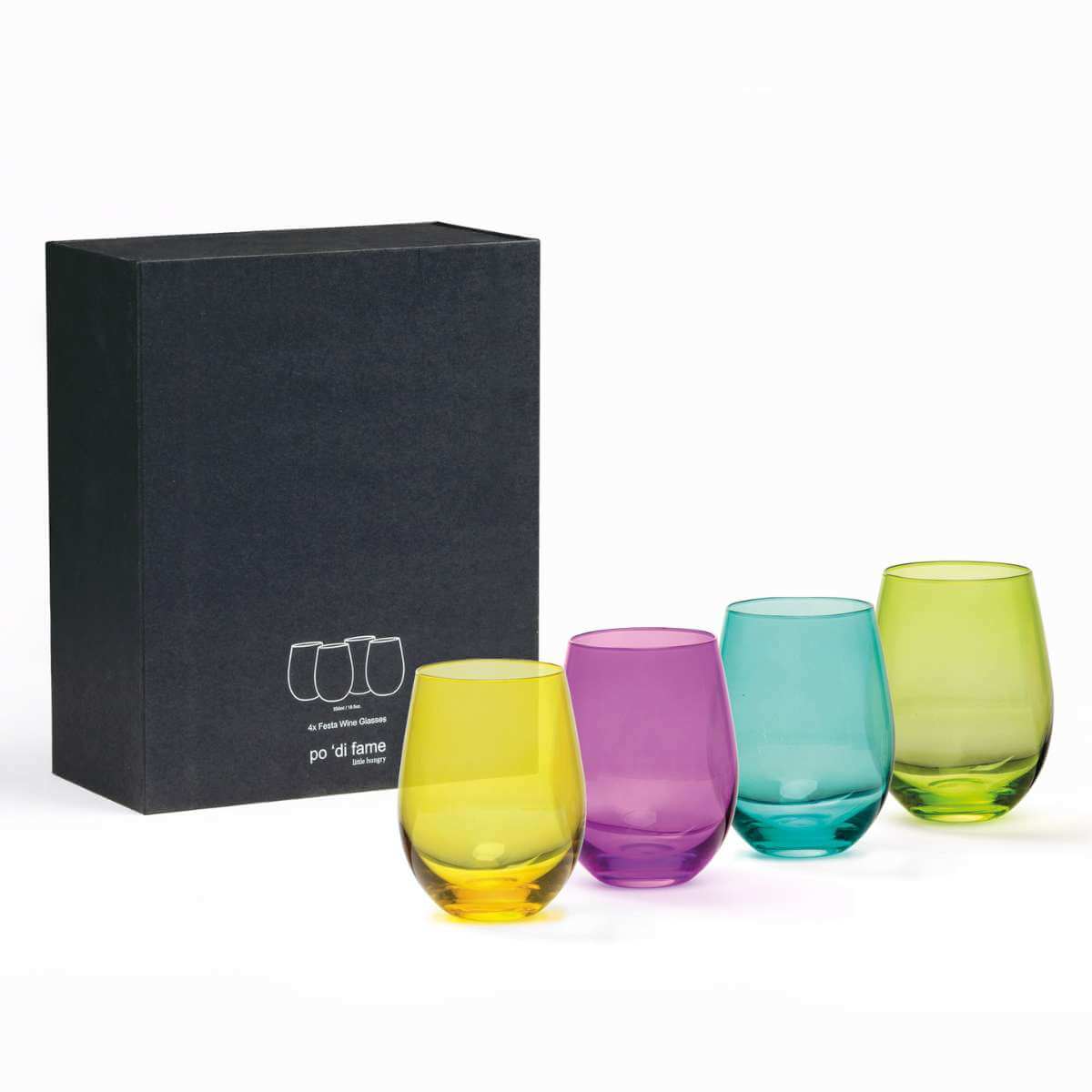 Festa Wine Glass Set - Funky Gifts NZ