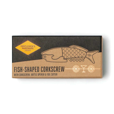 Gentlemen's Hardware - Fish Shaped Waiters Corkscew - Funky Gifts NZ