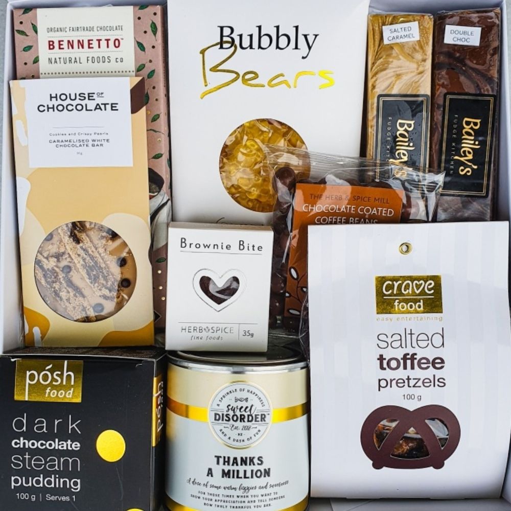 Gift hamper, gift box of deluxe foods 