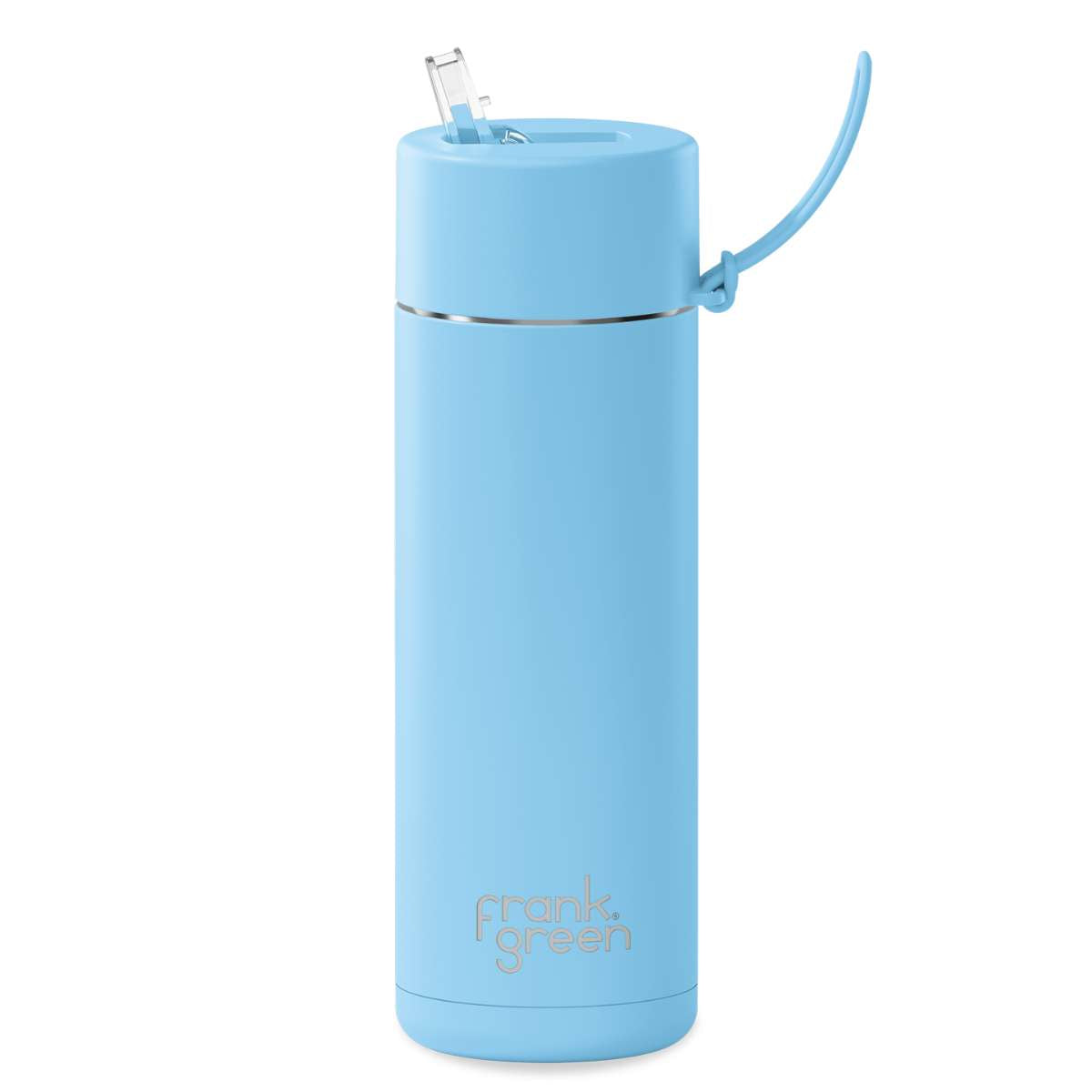 Reusable 20oz Straw Bottle - Sky Blue - Funky Gifts NZ