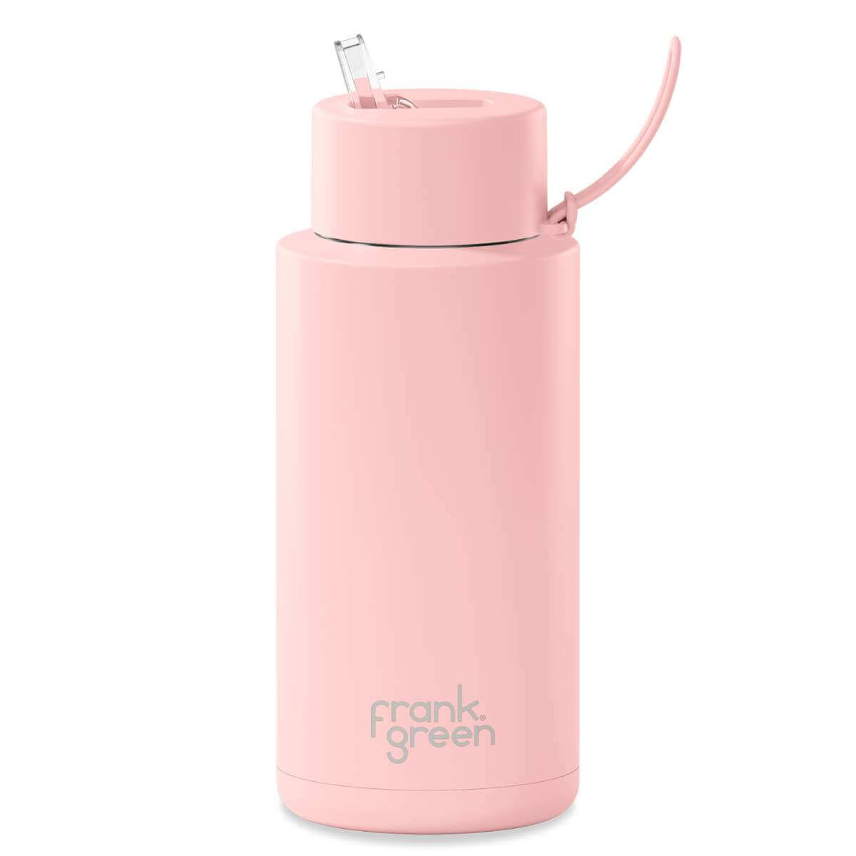 Reusable 34oz Straw Bottle - Blushed - Funky Gifts NZ
