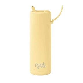 Frank Green - Reusable 20oz Straw Bottle - Buttermilk - Funky Gifts NZ