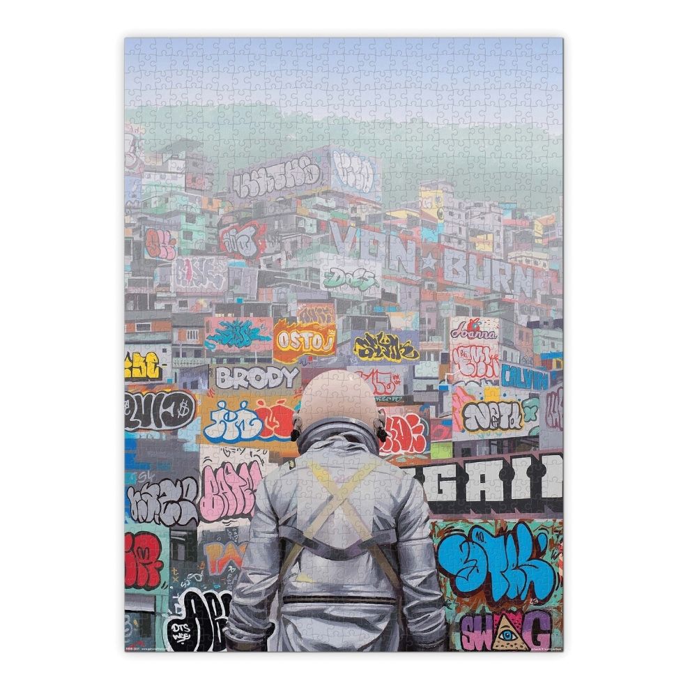 Fred 1000pc Jigsaw Puzzle - Graffiti City - Funky Gifts NZ