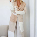 Pietra Longline Cardie - Natural Camel - Funky Gifts NZ