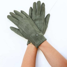 Stretch Gloves - Khaki - Funky Gifts NZ