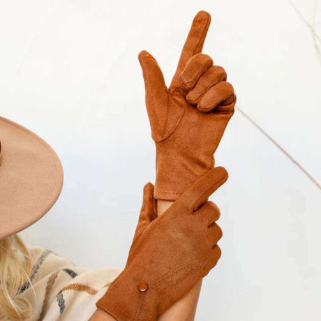 Stretch Gloves - Tan - Funky Gifts NZ