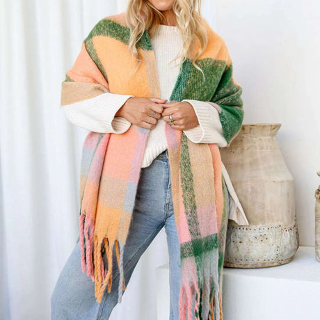 Wrap Scarf - Apricot Pink - Funky Gifts NZ