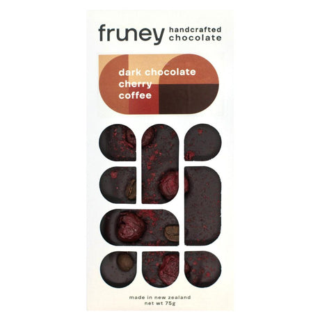 Fruney Dark Chocolate, Cherries & Coffee 75g - Funky Gifts NZ