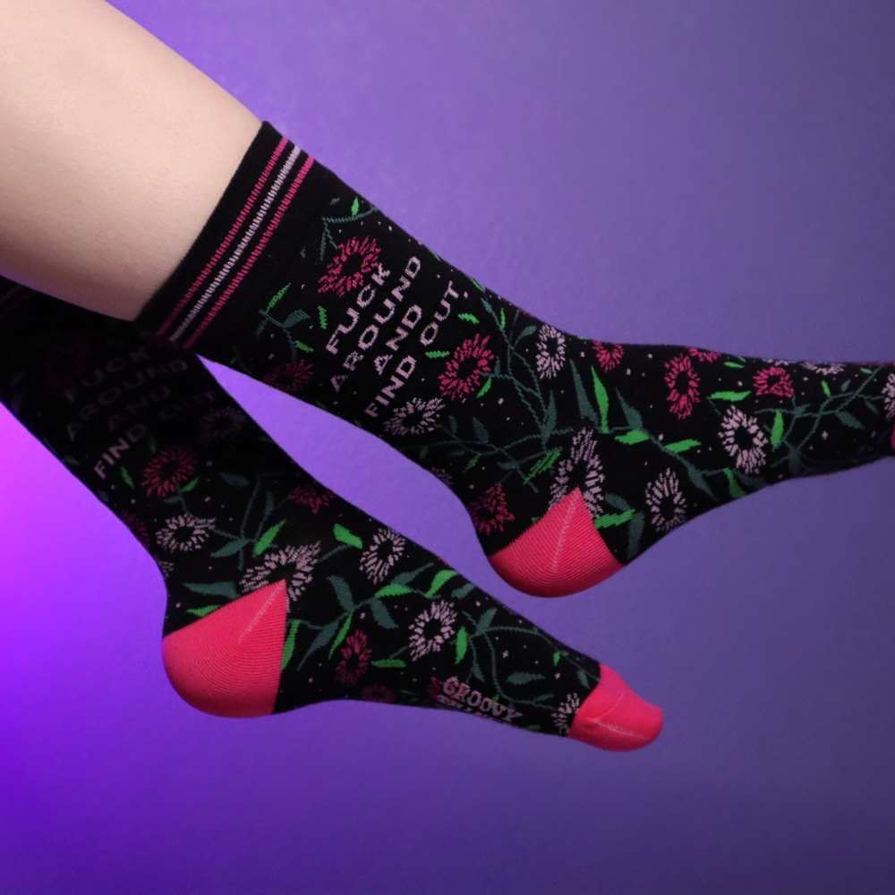 Fuck Around and Find Out Women's Socks - Funky Gifts NZ