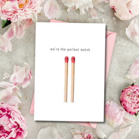 Greeting Card - Perfect Match - Funky Gifts NZ
