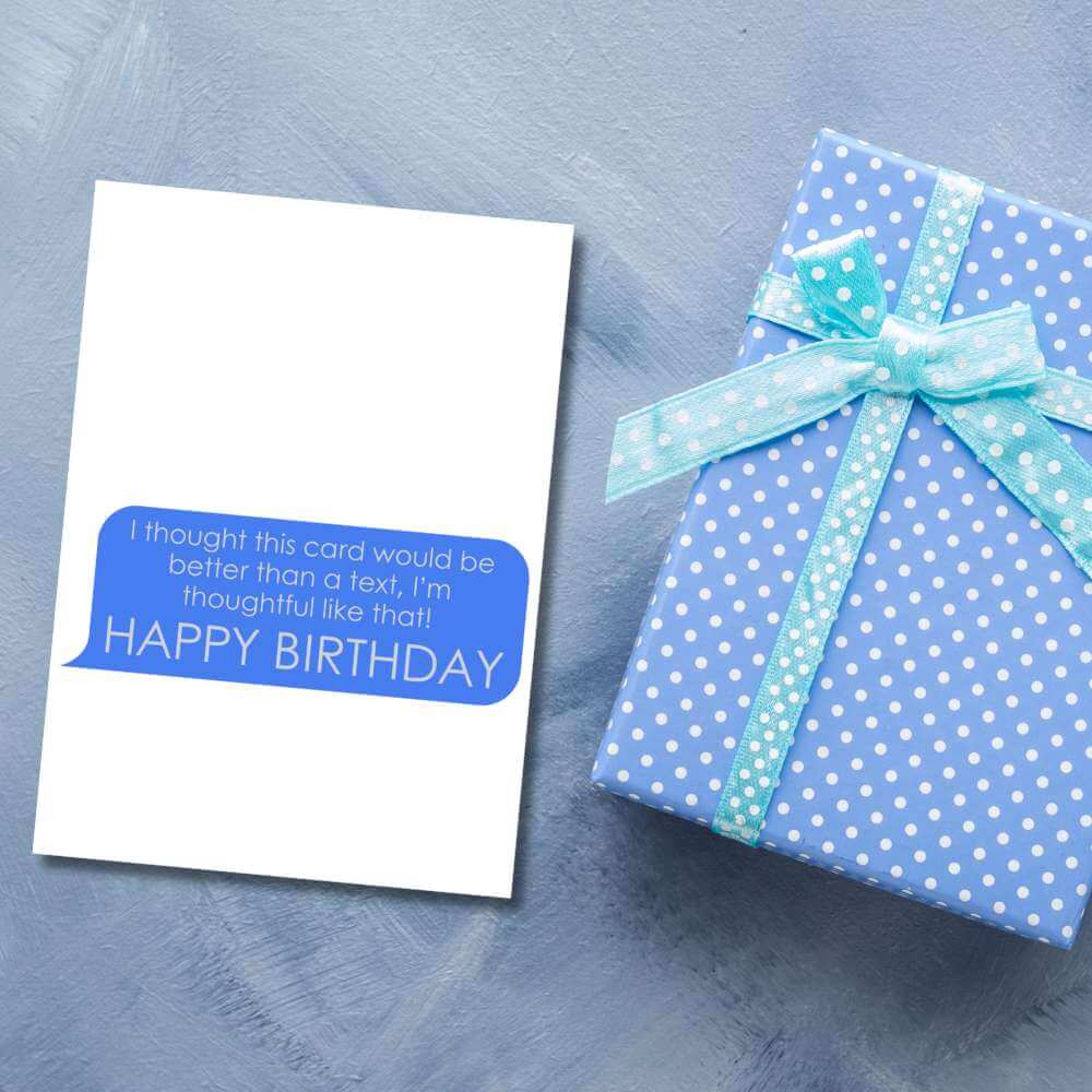 Greeting Card - Birthday Text - Funky Gifts NZ